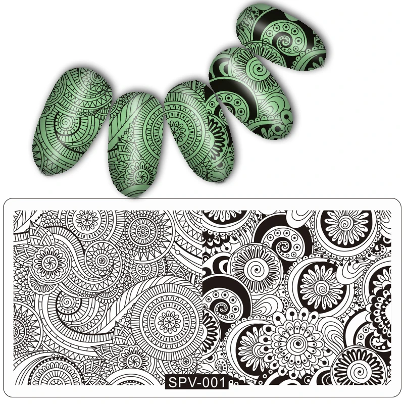 

New Arrival 1 PC Nail Art Print Stamping Plates Nail Template Beauty Stencil Manicure DIY Styling Pretty Good Tools