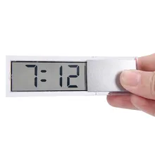 Автомобильные цифровые электронные часы ЖК-дисплей присоска наклейка на присоске крепится на лобовом стекле приборной панели авто аксессуары для интерьера