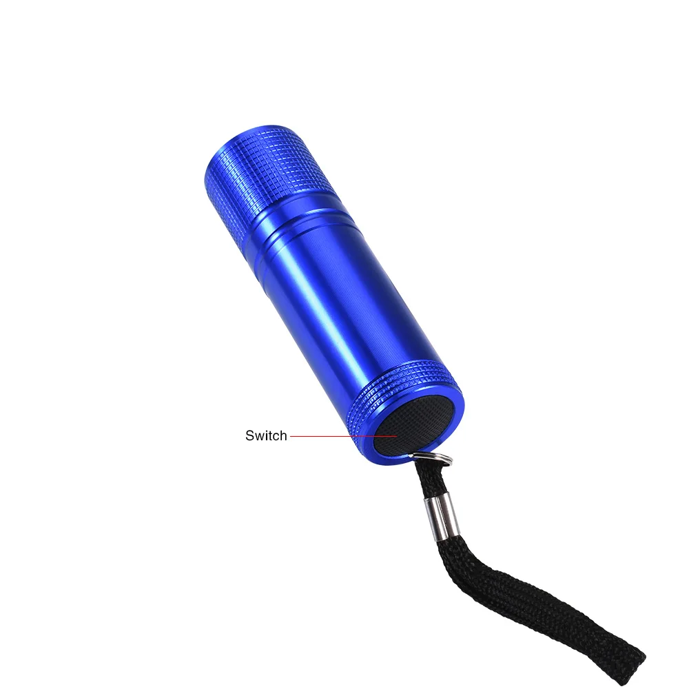 GIJOE Мини светодиодный фонарь, алюминиевый сплав, корпус, используется 3* AAA батарея, водонепроницаемый, 4 цвета, ручка, тактический фонарик 800LM