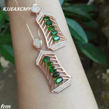 

KJJEAXCMY boutique jewelry,925 sterling silver female house pendant fireworks diopside stone wholesale