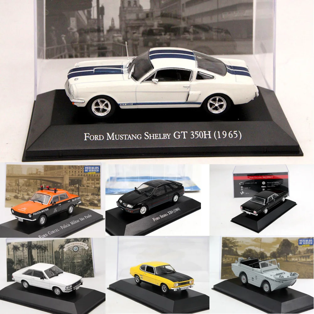 

1:43 Altaya IXO For Ford Mustang/Corcel/Pampa/Sierra XR4/Escort XR3/Fiesta/GPA Marinha/F75/Galaxie Diecast Models Toy Cars