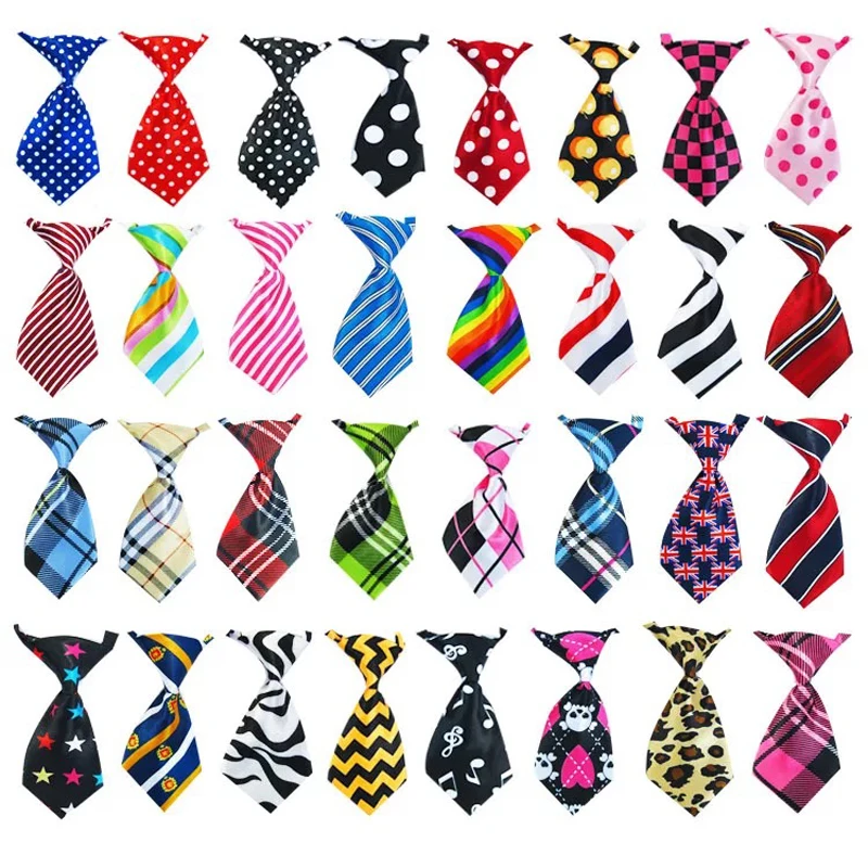 

50/100 pcs/lot Mix Colors Pet Cat Dog Tie Grooming Accessories Adjustable Puppy Rabbit Bow Tie Products Pet Bowtie Supplies