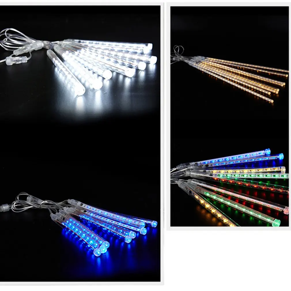Гирлянда Led Метеоритный дождь Дождь декоративный струнный фонарь огни двора метеорная лампа занавес декоративный красочный синий