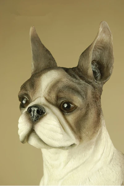 

Boston dog simulation dog ornaments dog ornaments crafts home decoration resin decorative pet dog