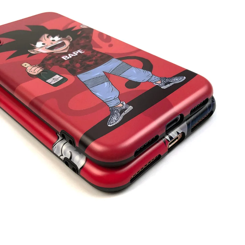 Матовый мультяшный чехол для телефона для iPhone XS чехол для MAX XR Dragon Ball Master Roshi Goku мягкий чехол для iPhone XS XR 7 8 6S Plus