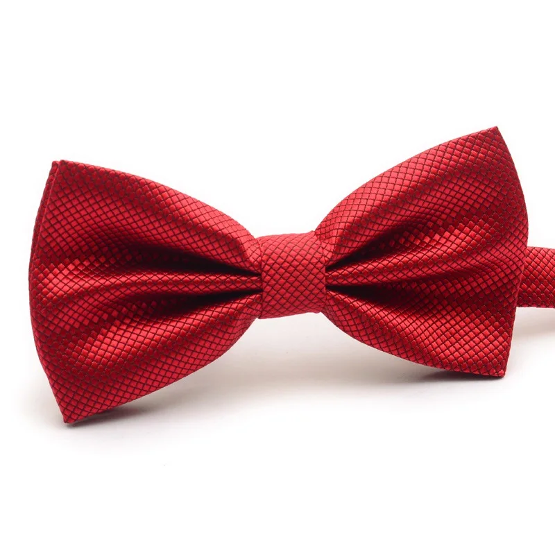 

Мужской галстук-бабочка из полиэстера, однотонный галстук-бабочка