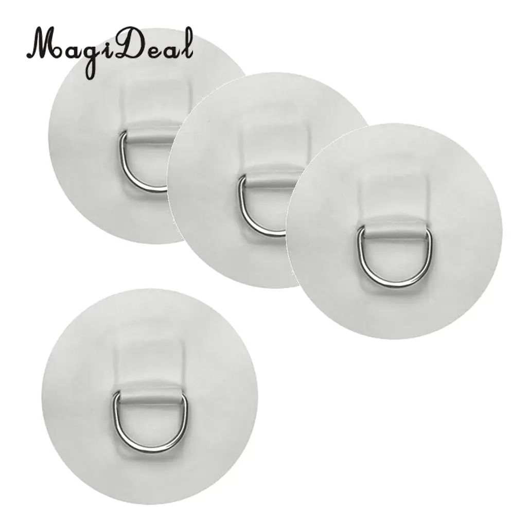 4 Pieces D-ring Pad Patch for Inflatable Boat Raft PVC Raft / Dinghy / Kayak / Canoe / SUP / Surfboard Colorful Accessories