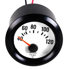 EE Поддержка черный корпус белый циферблат " 52 мм Авто температура воды датчик температуры Цельсия метр XY01