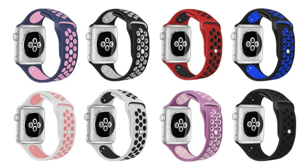 Ремешок EIMO для Apple Watch 4 42 мм 44 мм Iwatch band 42 мм 38 мм Aple watch 4 3 2 1 спортивный ремешок силиконовый браслет на запястье ремешок для часов