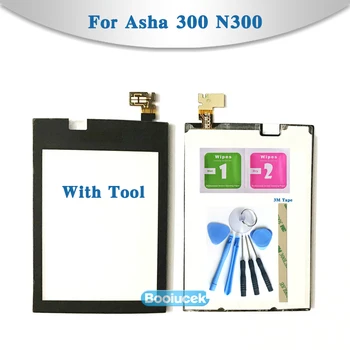 

High Quality 2.4" For Nokia Asha 300 N300 Touch Screen Digitizer Sensor Outer Front Glass Lens Panel Black