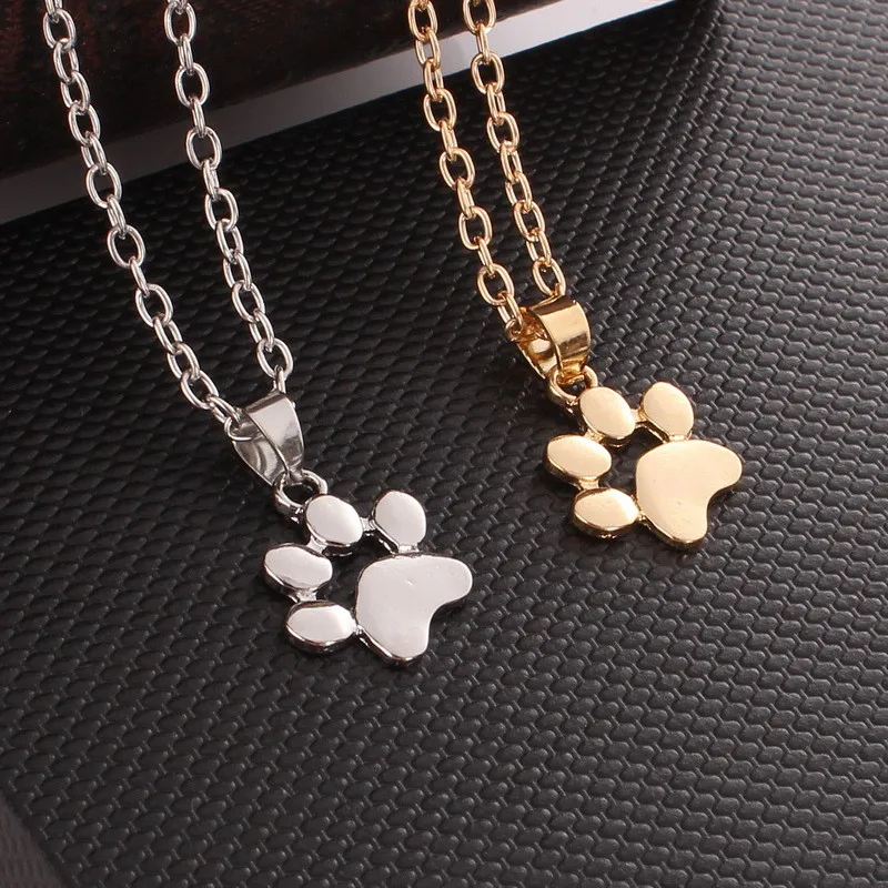 

JUCHAO Dog Claw Necklace Cute Animal Claw Pendant Necklace Clavicle Chain Necklaces for Women