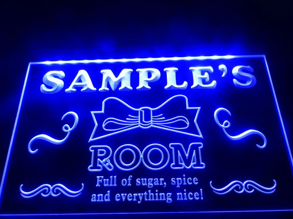 Us 10 58 8 Off Dz006 Name Personalized Custom Girl Princess Room Bar Led Neon Light Sign In Plaques Signs From Home Garden On Aliexpress
