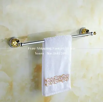 

Five colors Single Towel Bar,Towel Holder, Towel rack Solid Brass & Crystal Made,Chrome Finish, Bathroom Accessories 6677