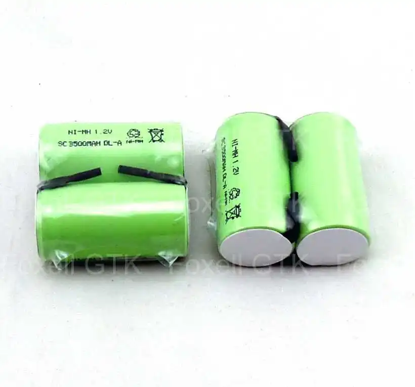 Батарея 3500mah sub c 1,2 v перезаряжаемая батарея Ni-MH 12v 3500mah subc sc nimh sc 1,2 v для игрушек с электроинструментами 10c скорость разряда