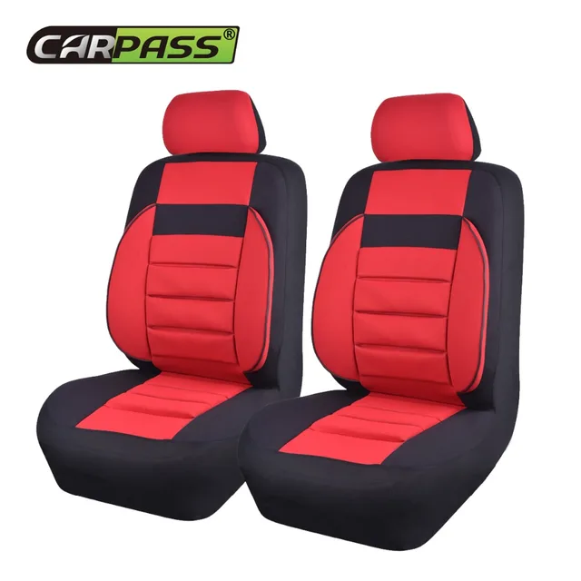 Car Pass Brand 2 Pieces Lot Soft Sofa Universal Seat Covers Red Blue