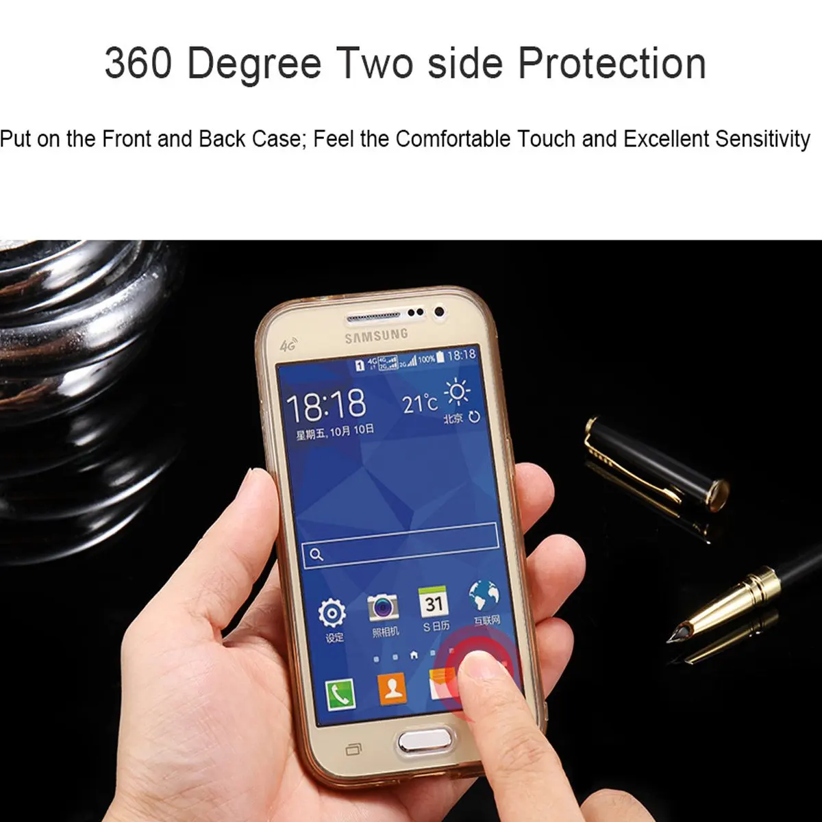 Полноразмерный чехол 360 градусов для Samsung Galaxy J3 J5 J7 2017 J4 J6 Plus J8 2018 J2 PRO Prime J1 2016 Neo