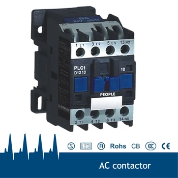 

380V 50/60Hz 12A 3P+1NO CJX2 AC contactor, Mounting Rail AC Contactor