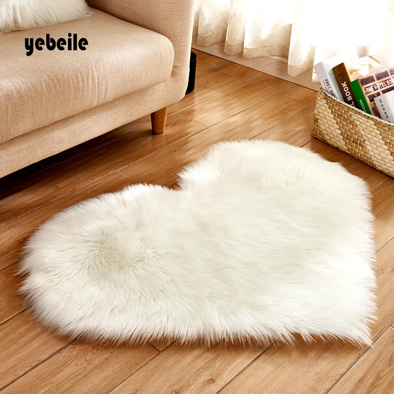 

Yebeile Shaggy Carpet For LivingRoom Home Warm Plush Floor Rugs fluffy Mats Kids Room Faux Fur Area Rug Living Room Mats Silky