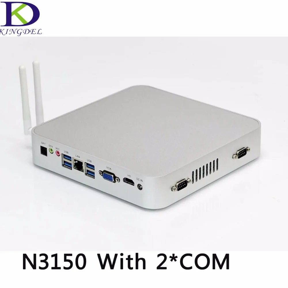 Barebone PC 3 Years Warranty Fanless Mini Computer Industrial PC Intel Celeron N3150 Braswell Quad Core