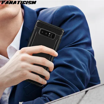 

50pcs Carbon Fiber Soft Silicone Phone Cases For Samsung S10 S9 S8 Plus S10e Note 8 9 iphone XR X XS Max Shockproof Cover
