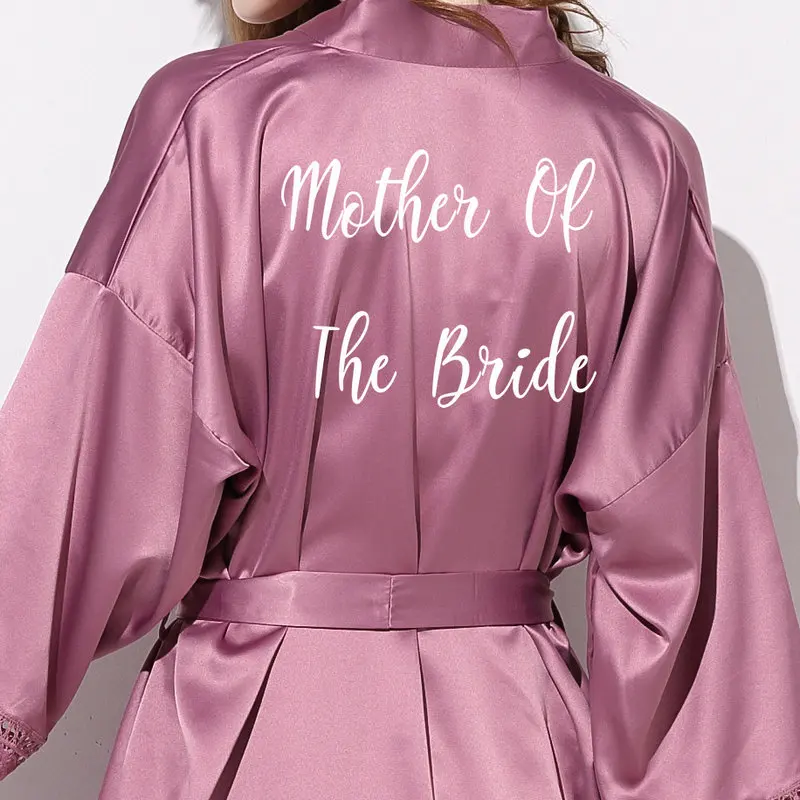 Mauve Mother Bride YUXINBRIDAL халат с кружевной отделкой одежда для невесты кружевной халат халаты для невесты - Цвет: Mauve Mother Bride