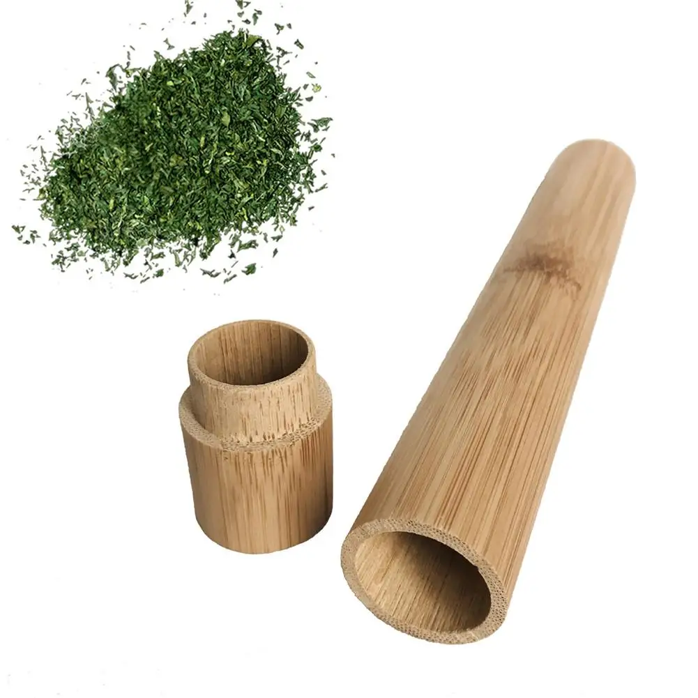 

Bamboo Tube Small Empty Bottles Mini Storage Jar For Spices Tea Box Container With Lid Sample Message Weddings Wish Bottle 40