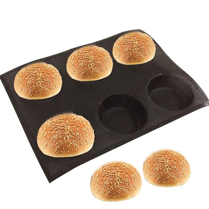 20*30CM for 6C Round Bread Molds Silicone Baking Mold Perforated Baking