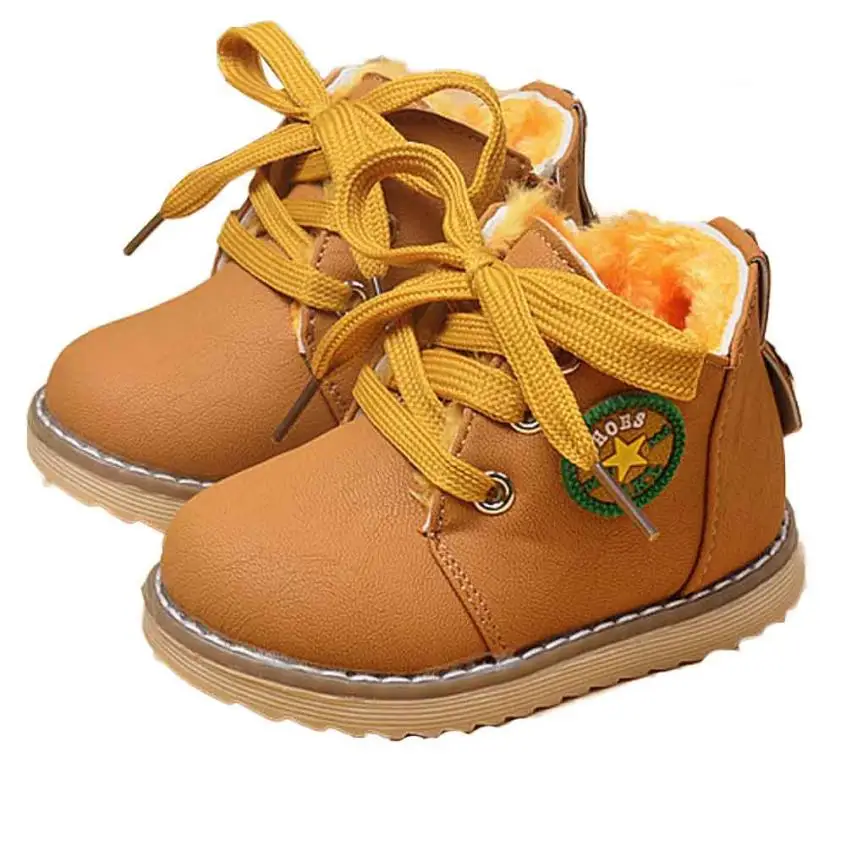 Baby Boots 2017 Fashion Cute Winter Baby Boys Girls Child Army Style