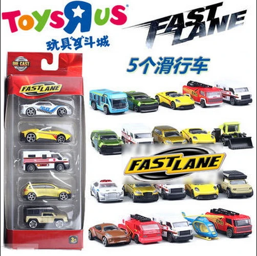 164 FAST LANE 1set / 5 pieces mini alloy toy modelin Diecasts & Toy