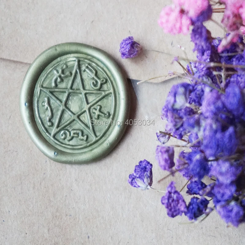 

Pentagram Five-pointed Star wax seal stamp/ Personalized Wax Seal Stamp Kit/ Wedding Invitation Wax Stamp