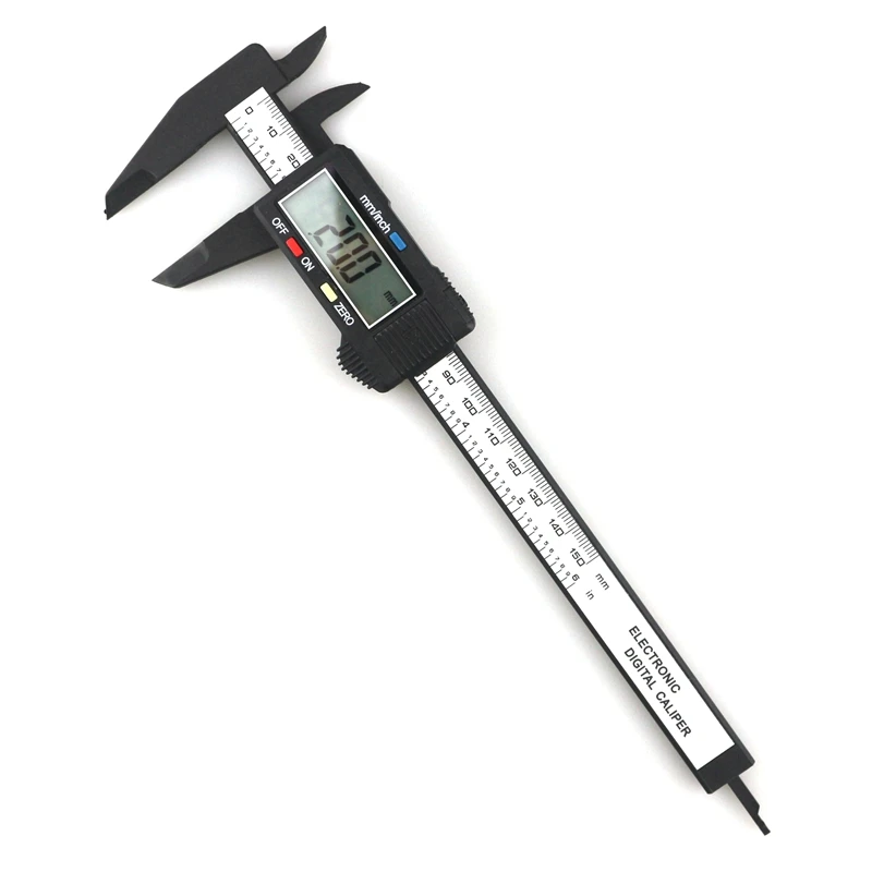Prix pour 150mm 6 pouces LCD Numérique Vernier Électronique Étrier Gauge Fiber De Carbone Micromètre 0.1mm Numérique Étriers Micrometro Paquimetro Prix pour 150mm 6 pouces LCD Numérique Vernier Électronique Étrier Gauge Fiber De Carbone Micromètre 0.1mm Numérique Étriers Micrometro Paquimetro