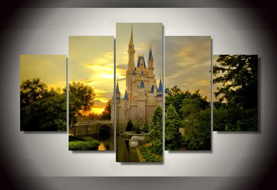 Pink Castle Painting Canvas Pink Castle Painting Canvas