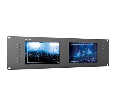 LILLIPUT RM-7028S двойной " 3RU Rack мониторы с двойной 7" ips экраны, просмотр SD, HD и 3G-SDI видео на 3RU стойку монитора