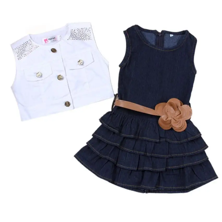 denim baby girl dress