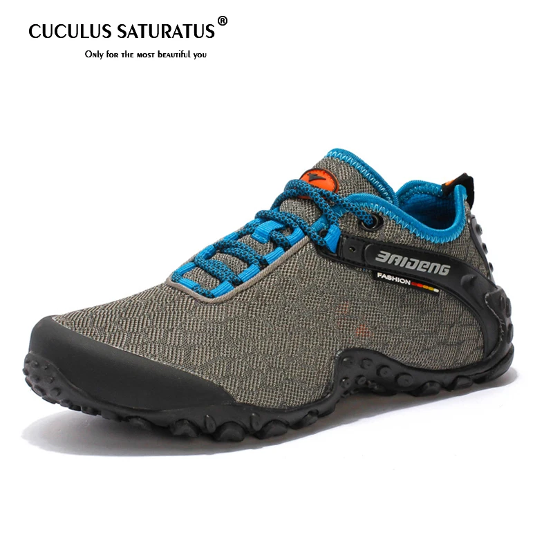 

Men Women Winter Hiking Shoes Outdoor Breathable Mesh Mountain Shoes Anti-slip Outsole Cusioning Trekking Shoes for Women 8099