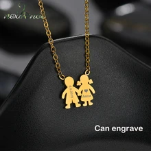 Nextvance персонализированное колье с заказным именем из нержавеющей стали ожерелья для пар для женщин маленьких мальчиков кулон для девочек ожерелье подарок