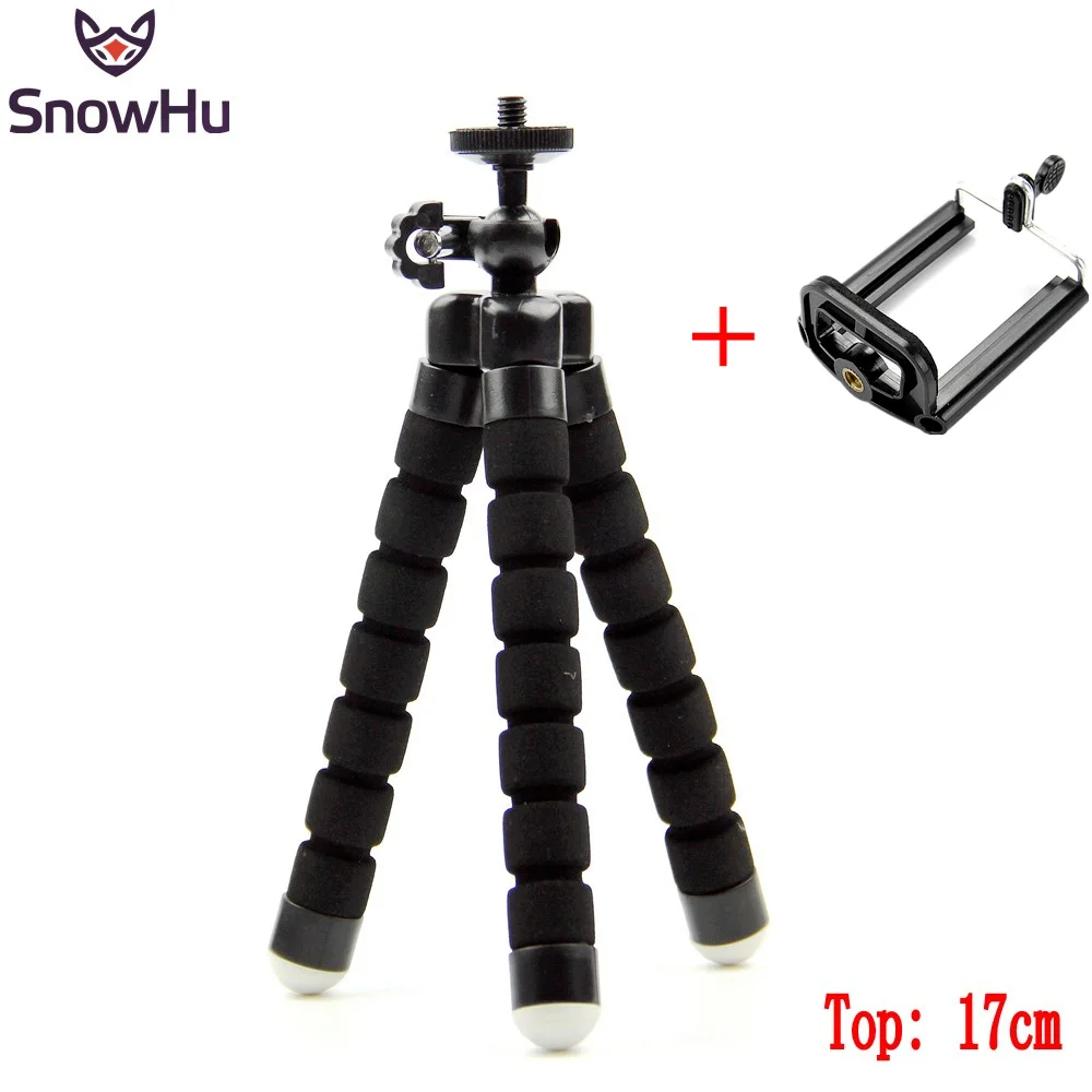 Штатив Осьминог SnowHu гибкий мини штатив с губкой для смартфонов iPhone Xiaomi Huawei Gopro 9 8 7