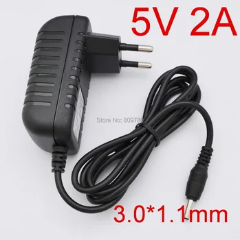 

10PCS 5V 2A DC 3.0x1.1mm Charger Power Supply Adapter for Tablet Huawei Mediapad 7 Ideos S7, S7 Slim, S7-301U,S7-301W, S7-301C