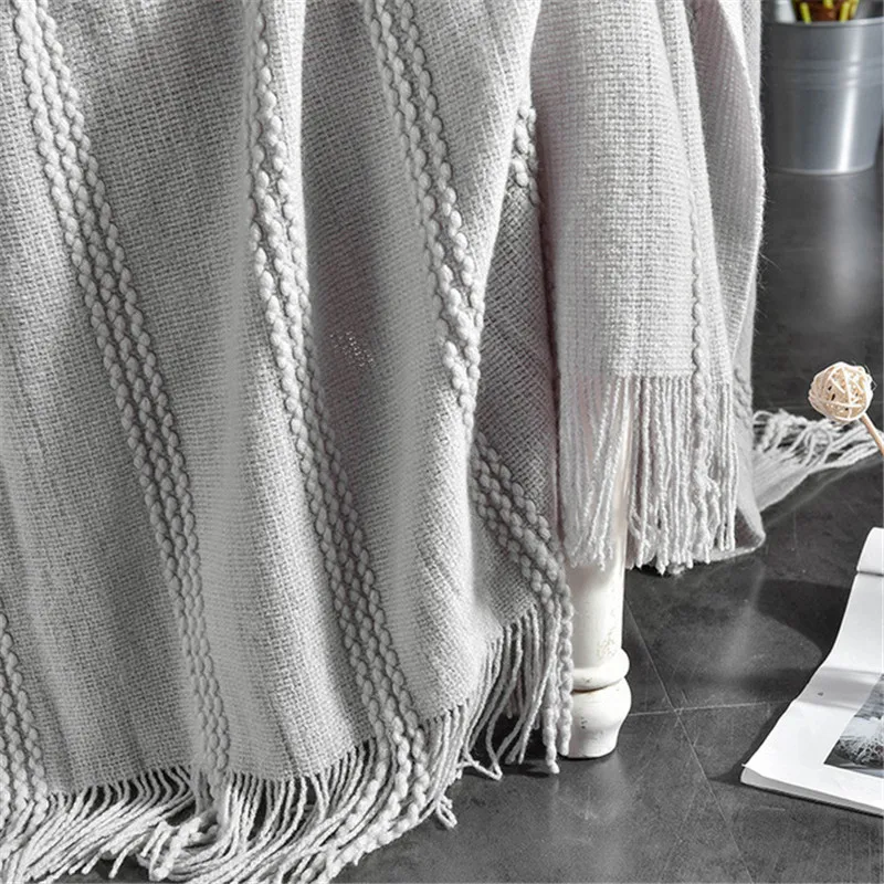 120X150 см, модные тканые одеяла в скандинавском стиле на диване, сон в путешествиях, покрывала, одеяла, рождественские украшения для дома