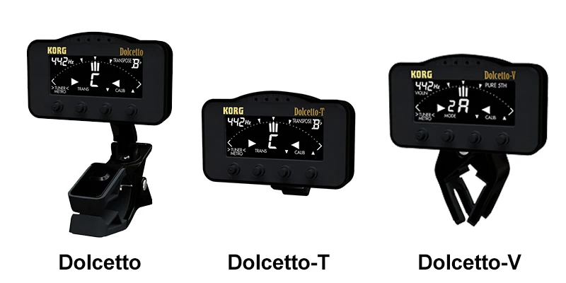 KORG Dolcetto/Dolcetto-T клип-на тюнер/Метроном Для оркестровых инструментов труба и тромбон тюнер латунь и ветер тюнер