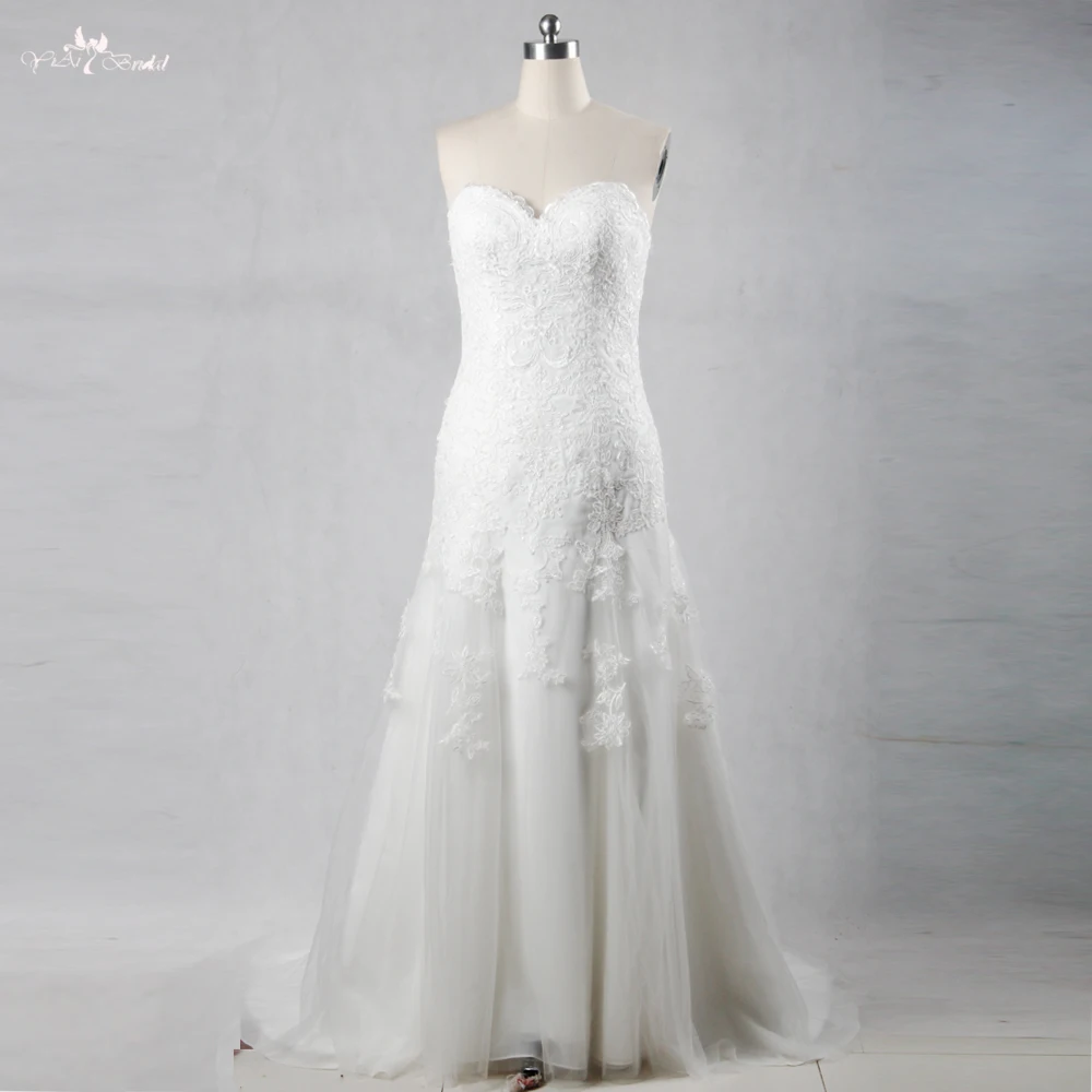 RSW1092 Alibaba China Sweetheart Neckline Trumpet Lace Cheap Wedding Dressin Wedding Dresses