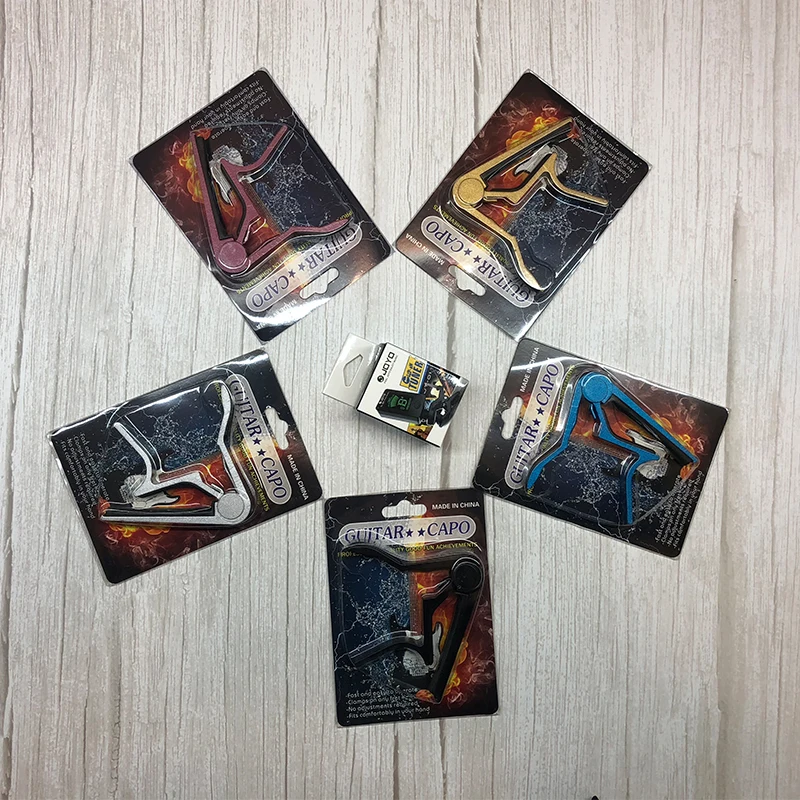 Kit de herramienta de la Guitarra sintonizador + Capo + llavero titular + 7 celuloide escoge ajuste Capotraste mediador caso Guitarra piezas accesorios Kit de herramienta de la Guitarra sintonizador + Capo + llavero titular + 7 celuloide escoge ajuste Capotraste mediador caso Guitarra piezas accesorios