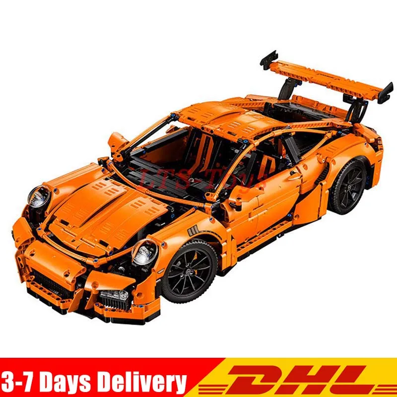 

LEPIN 20001 Technic Series Race Car Model 20001B Building Kit Blocks Bricks set Legoings 42056 2014 DIY Boy's Birthday Gifts