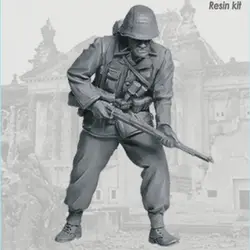 1/35 Смола рисунок Солдат модель Второй мировой войны солдат GK белая модель ручная сцена комбинация 127