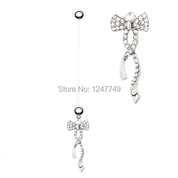 12pcs/lot PTFE 22mm Fashion Pregnant Belly Button Rings Body Piercing