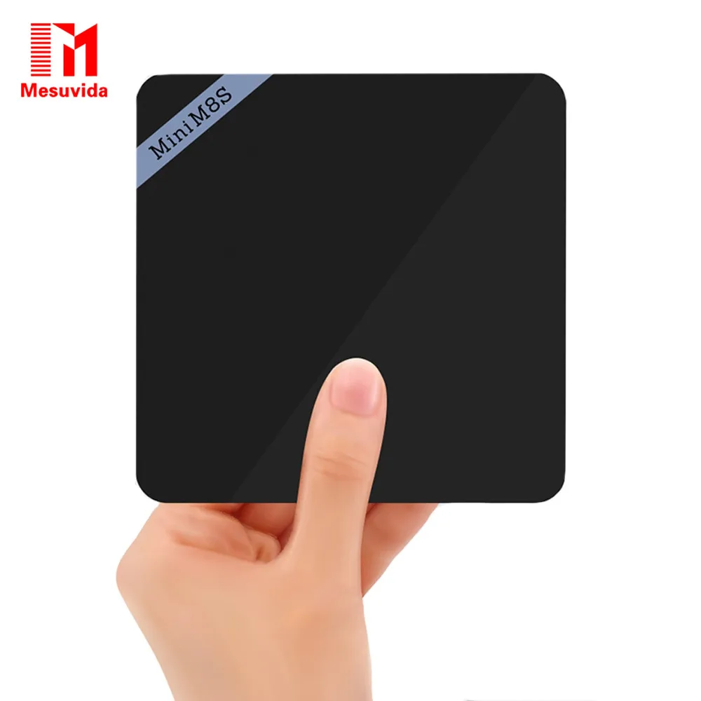 

Mesuvida Mini M8S II Smart TV Box Amlogic S905X Quad Core Android 6.0 Set-top Box 2G+16G 4K VP9 Decoding BT 4.0 2.4GHz WiFi