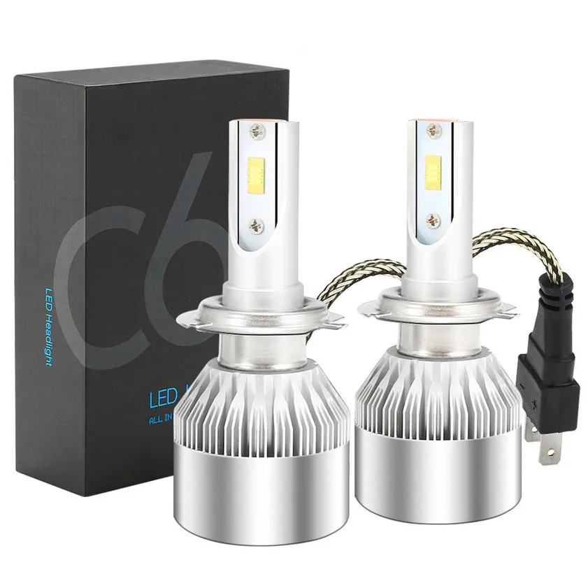 

2017 New H7 3800LM LED Headlight Conversion Kit Car Beam Bulb Driving Lamp 6000K car-styling automoblies lights