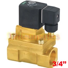 5 шт./лот 3/4 ''PTFE руководство электромагнитный клапан Латунь высокого давления Модель 5404-06