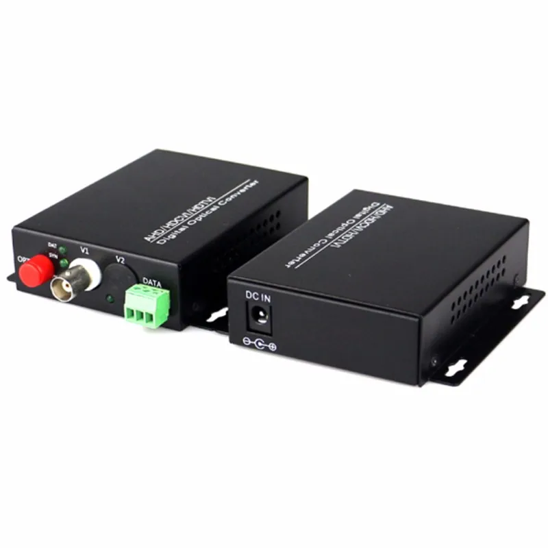 

High Quality HD CVI 1 Channel Video Fiber Optical Converters +RS485 Transmitter Receiver -For 720P 960P AHD CVI HD Cameras CCTV