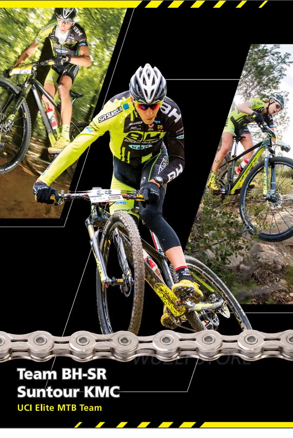 Top KMC X10 X11 MTB Bike long Chain 122L 10/11Speed Bicycle Chain Magic Button With Original box Mountain bike long chain 0